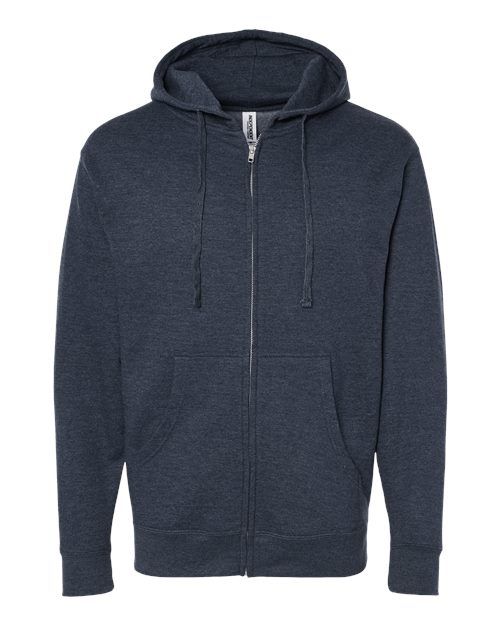 Unisex Midweight Full-Zip Hooded Sweatshirt