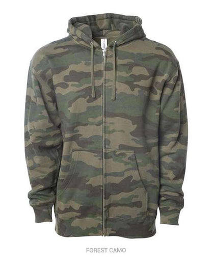 Unisex Midweight Full-Zip Hooded Sweatshirt