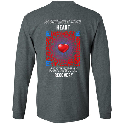 Heartbeat of Recovery Longsleeve Tee - Addiction Awareness