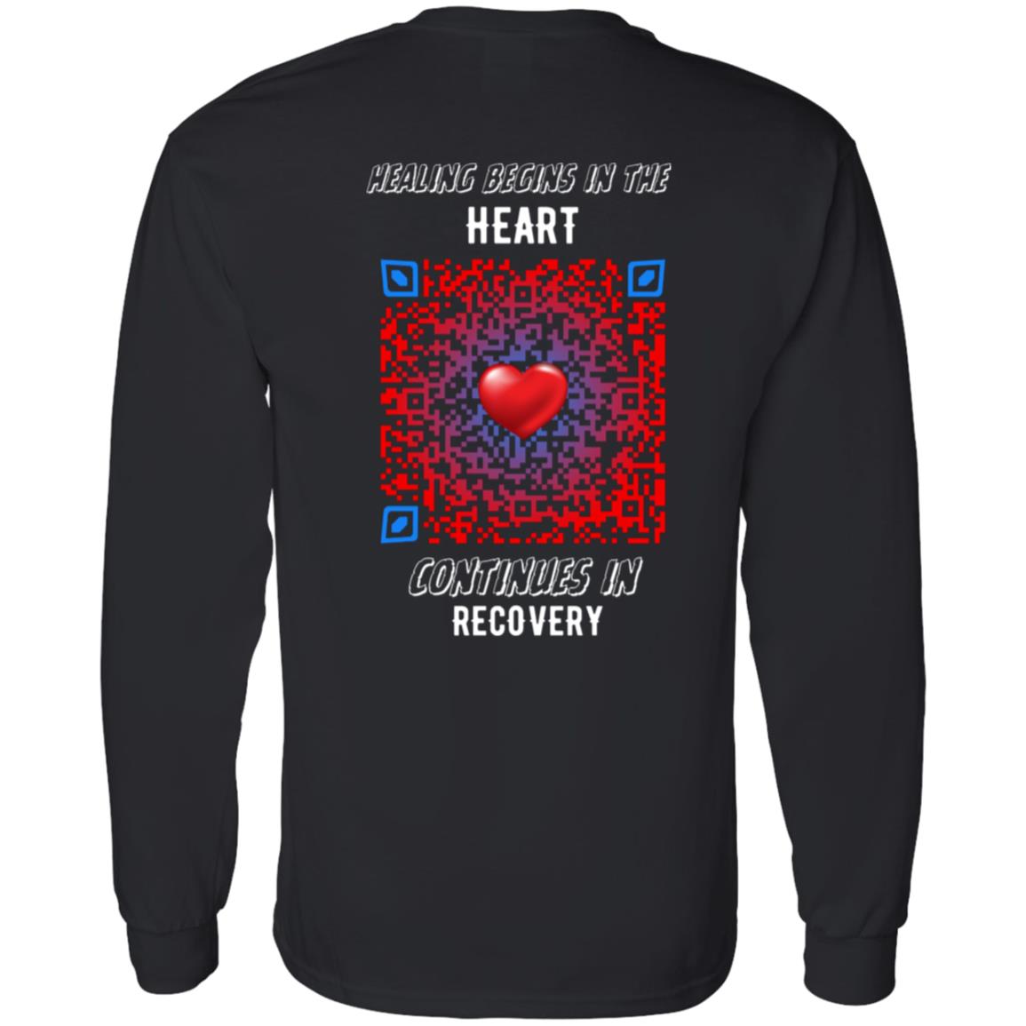 Heartbeat of Recovery Longsleeve Tee - Addiction Awareness