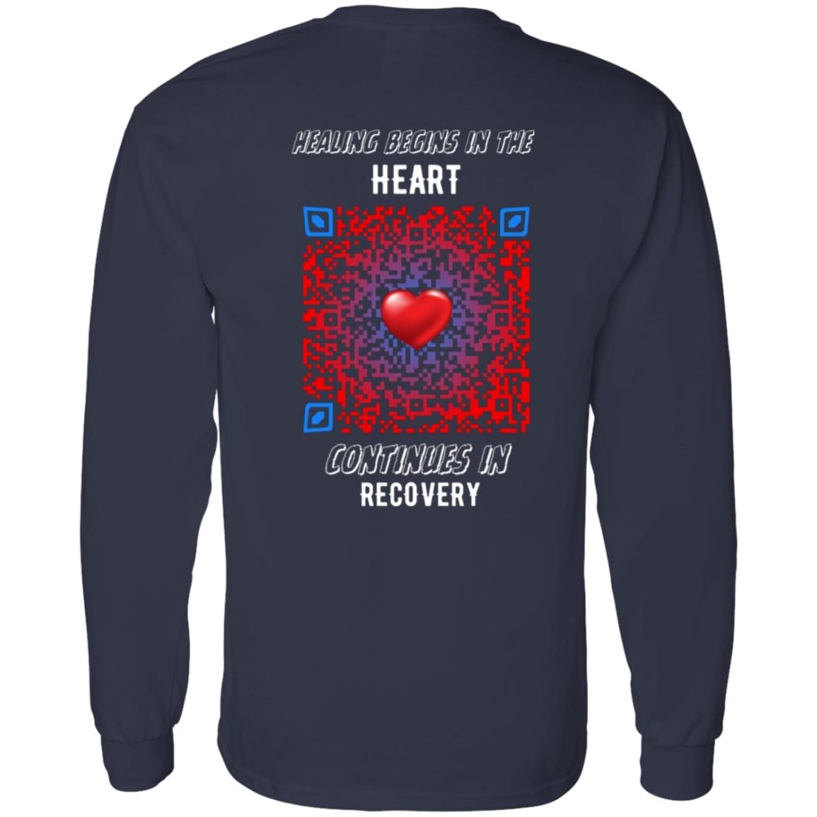 Heartbeat of Recovery Longsleeve Tee - Addiction Awareness