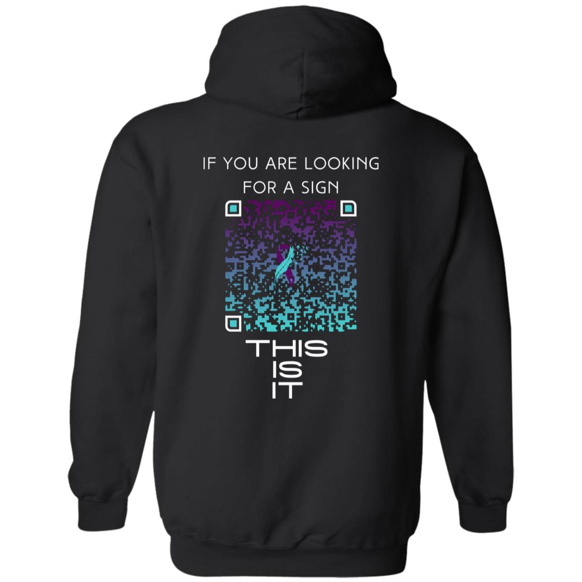 Sign of Strength Pullover Hoodie - HopeLinks QrClothes