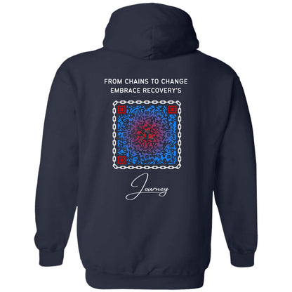 Embrace The Journey Pullover Hoodie - Addiction Awareness