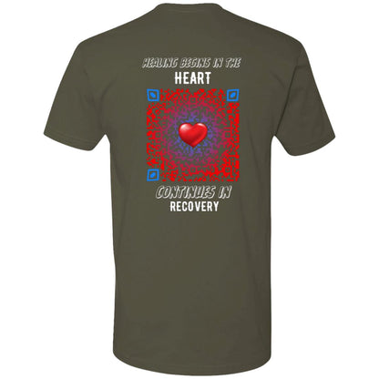 Heartbeat of Recovery Short Sleeve Tee - Addiction Awareness