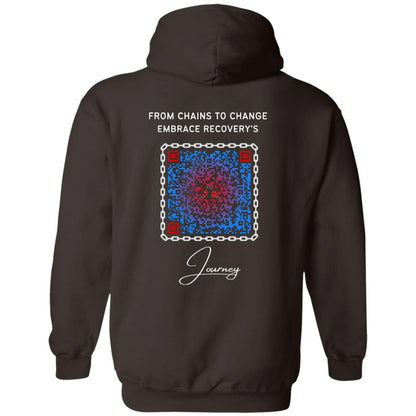 Embrace The Journey Pullover Hoodie - Addiction Awareness