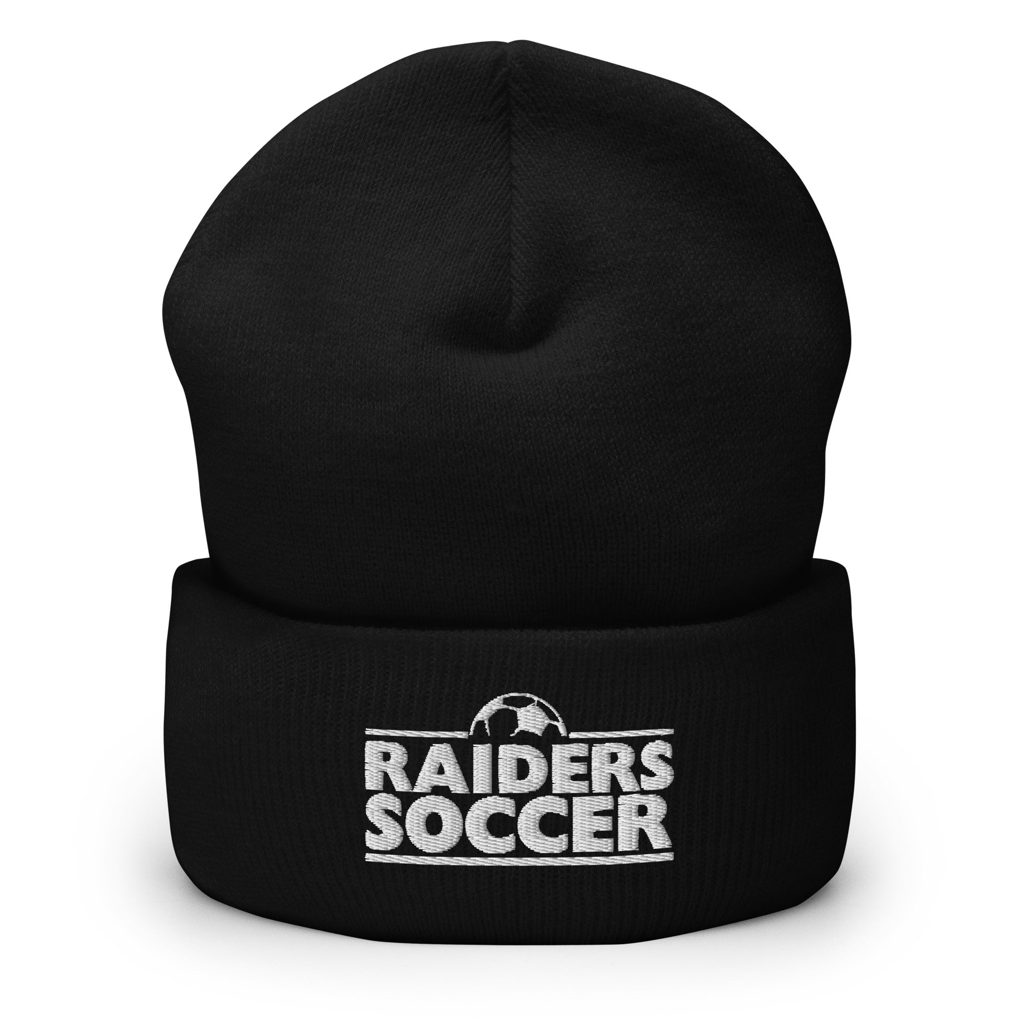 OC Raiders Soccer Cuffed Beanie White Logo