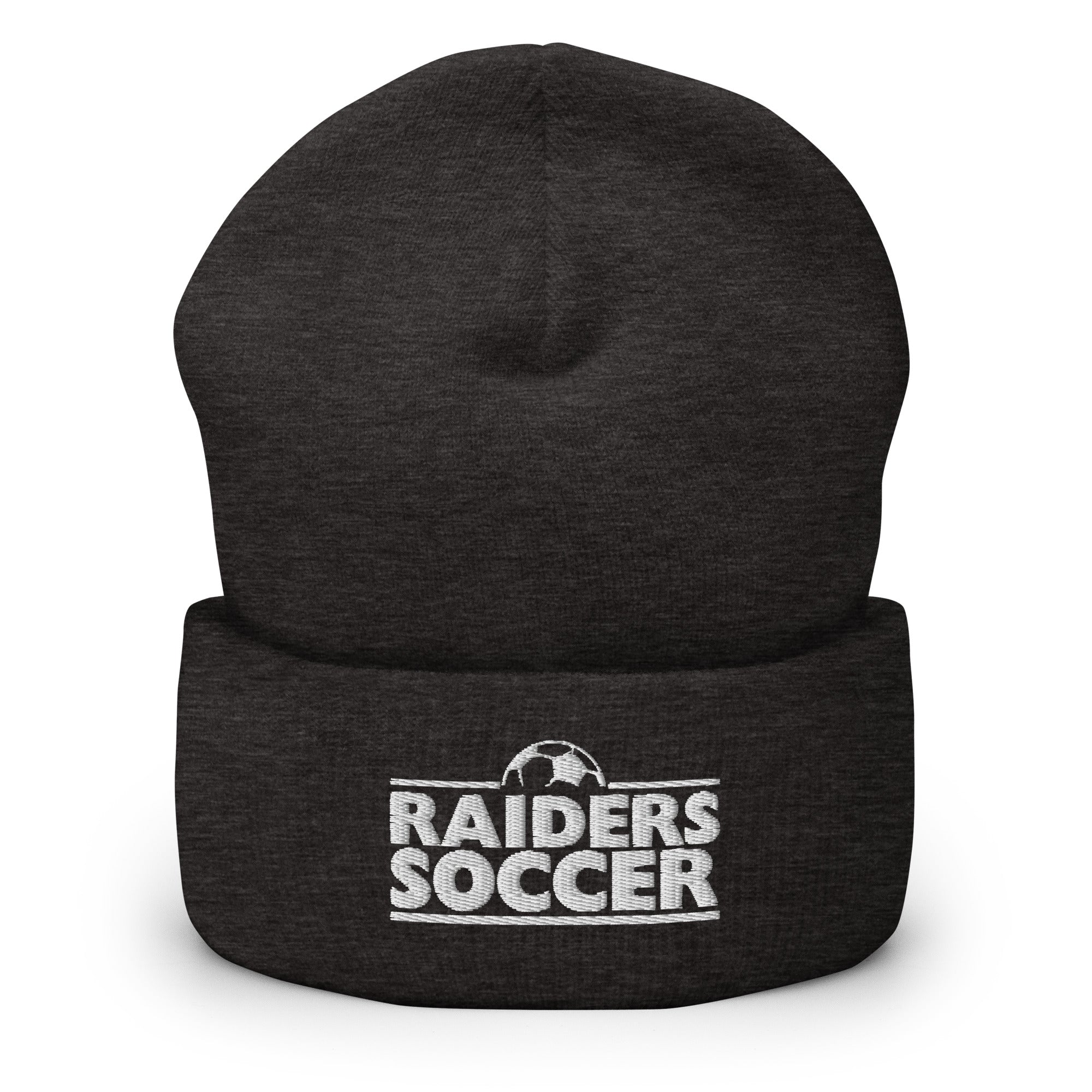 OC Raiders Soccer Cuffed Beanie White Logo