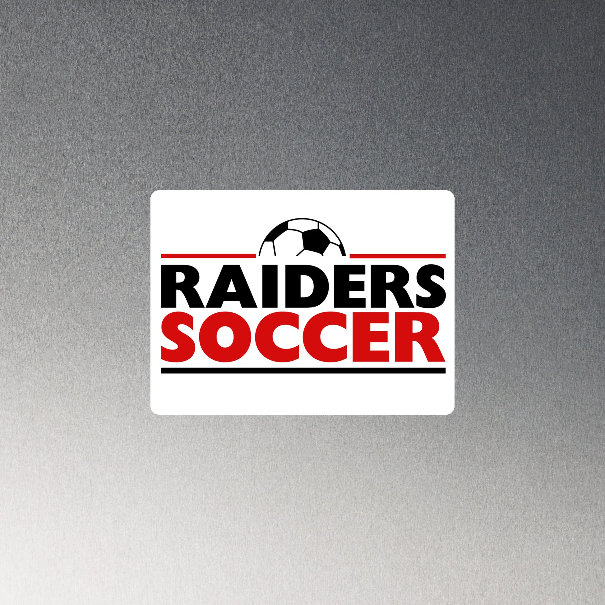 OC Raiders Soccer Red & Black Magnet