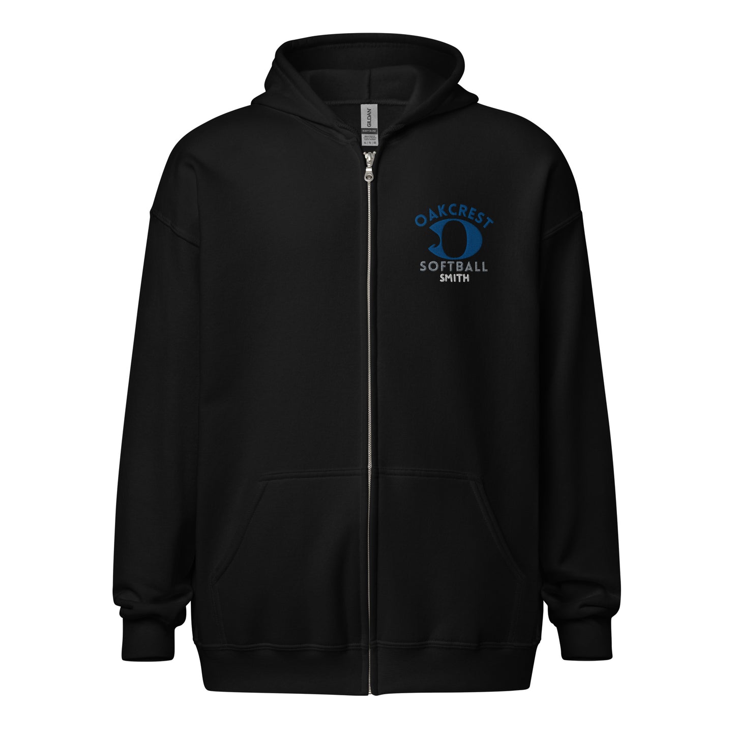 OHS Softball Embroidered Unisex heavy blend zip hoodie