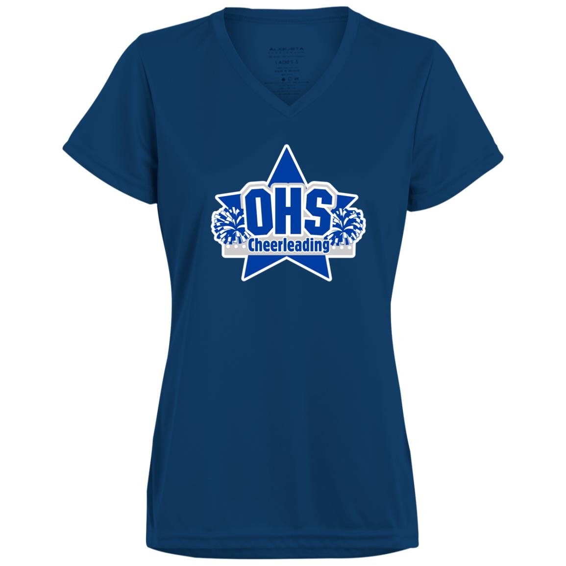 OHS Cheer Ladies’ Moisture-Wicking V-Neck Tee