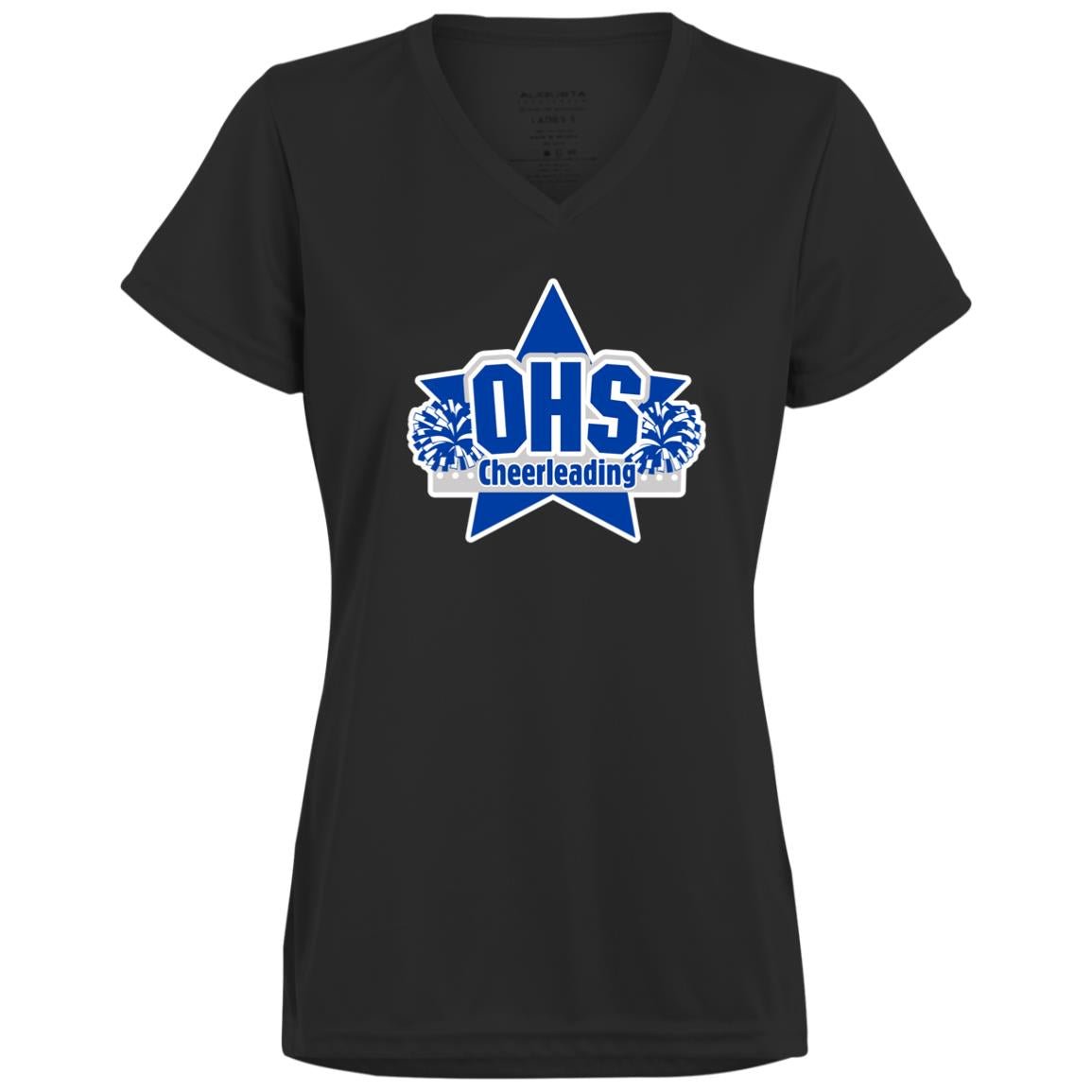 OHS Cheer Ladies’ Moisture-Wicking V-Neck Tee