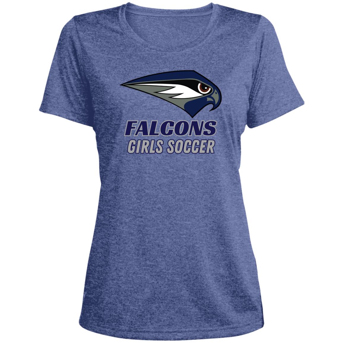 OHS Girls Soccer Heather Scoop Neck Performance Tee