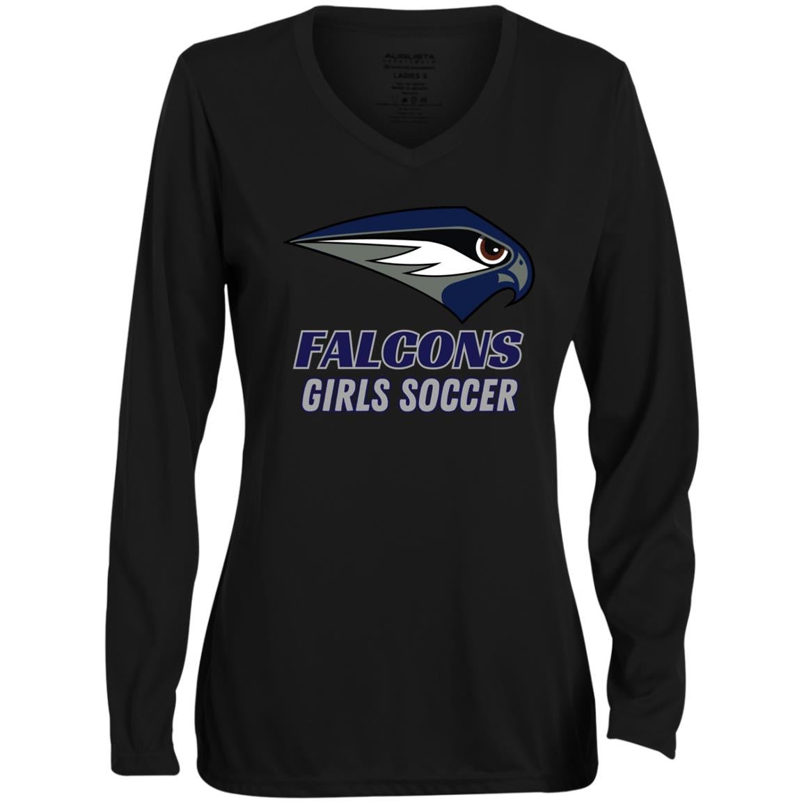 OHS Girls Soccer Moisture-Wicking Long Sleeve V-Neck Tee